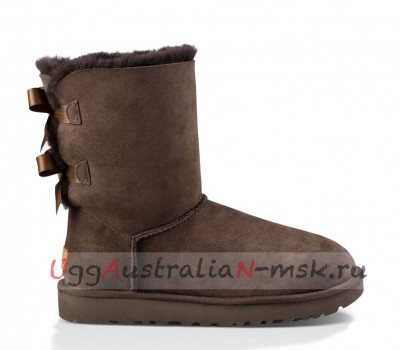 UGG BAILEY BOW II CHOCOLATE