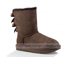 UGG BAILEY BOW II CHOCOLATE