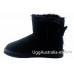 UGG BAILEY BOW MEDALLION BLACK