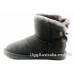 UGG BAILEY BOW MEDALLION GREY