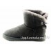 UGG BAILEY BOW MEDALLION GREY