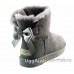 UGG BAILEY BOW MEDALLION GREY