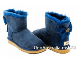 UGG BAILEY BOW MEDALLION NAVY