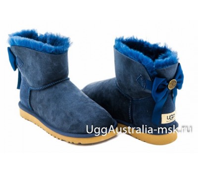 UGG BAILEY BOW MEDALLION NAVY