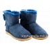 UGG BAILEY BOW MEDALLION NAVY