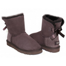 UGG BAILEY BOW MINI CHOCOLATE