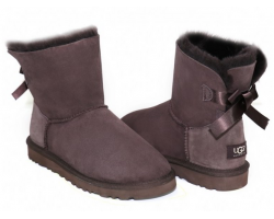 UGG BAILEY BOW MINI CHOCOLATE