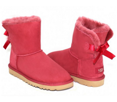 UGG BAILEY BOW MINI RED