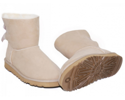 UGG BAILEY BOW MINI SAND