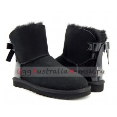 UGG BAILEY BOW PEARLY BLACK