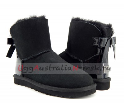 UGG BAILEY BOW PEARLY BLACK