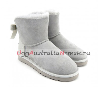 UGG BAILEY BOW PEARLY GREY VIOLET