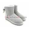 UGG BAILEY BOW PEARLY GREY VIOLET