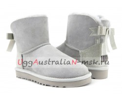 UGG BAILEY BOW PEARLY GREY VIOLET