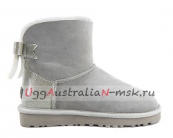 UGG BAILEY BOW PEARLY GREY VIOLET