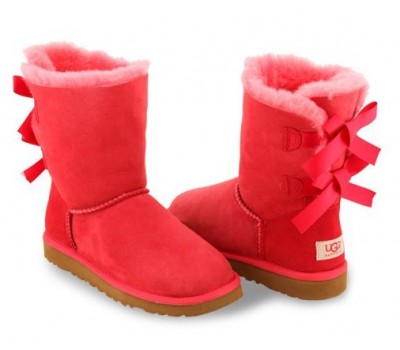 UGG BAILEY BOW RED