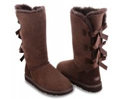 UGG BAILEY BOW TALL CHOCOLATE