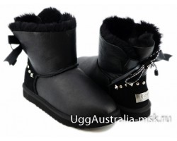 UGG BAILEY BRAID METALLIC BLACK