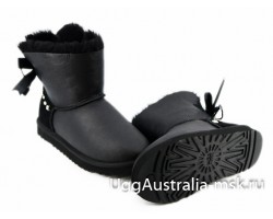 UGG BAILEY BRAID METALLIC BLACK