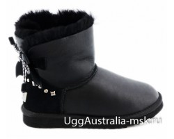 UGG BAILEY BRAID METALLIC BLACK