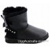 UGG BAILEY BRAID METALLIC BLACK