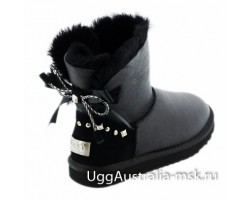 UGG BAILEY BRAID METALLIC BLACK