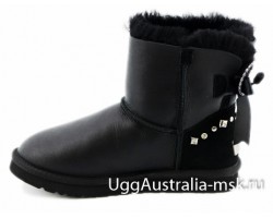 UGG BAILEY BRAID METALLIC BLACK