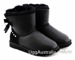 UGG BAILEY BRAID METALLIC BLACK