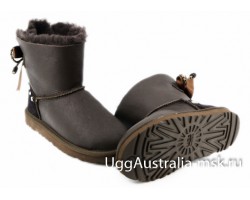 UGG BAILEY BRAID METALLIC CHOCOLATE