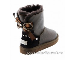 UGG BAILEY BRAID METALLIC CHOCOLATE