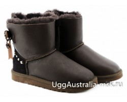 UGG BAILEY BRAID METALLIC CHOCOLATE