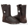 UGG BAILEY BUTTON BLING CHOCOLATE