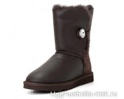 UGG BAILEY BUTTON BLING CHOCOLATE