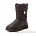 UGG BAILEY BUTTON BLING CHOCOLATE