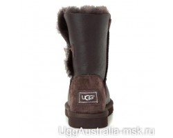 UGG BAILEY BUTTON BLING CHOCOLATE
