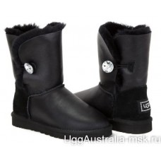 UGG BAILEY BUTTON BLING METALLIC BLACK