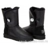 UGG BAILEY BUTTON BLING METALLIC BLACK