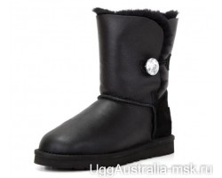 UGG BAILEY BUTTON BLING METALLIC BLACK