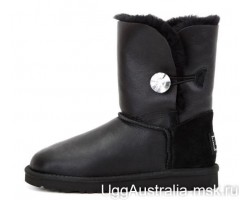 UGG BAILEY BUTTON BLING METALLIC BLACK