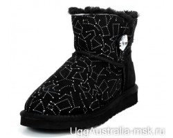 UGG BAILEY BUTTON MINI CONSTELLATION BLING BLACK