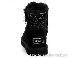 UGG BAILEY BUTTON MINI CONSTELLATION BLING BLACK