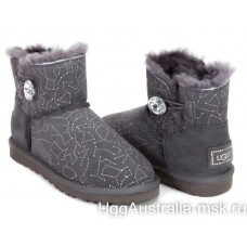 UGG BAILEY BUTTON MINI CONSTELLATION BLING GREY