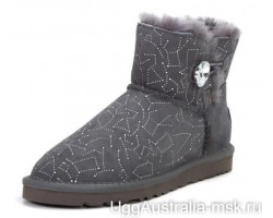 UGG BAILEY BUTTON MINI CONSTELLATION BLING GREY