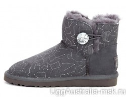 UGG BAILEY BUTTON MINI CONSTELLATION BLING GREY