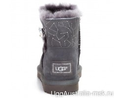 UGG BAILEY BUTTON MINI CONSTELLATION BLING GREY