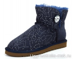 UGG BAILEY BUTTON MINI CONSTELLATION BLING NAVY