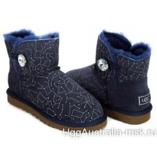 UGG BAILEY BUTTON MINI CONSTELLATION BLING NAVY