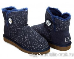 UGG BAILEY BUTTON MINI CONSTELLATION BLING NAVY