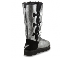 UGG BAILEY BUTTON TRIPLET GLITTER BLACK