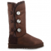 UGG BAILEY BUTTON TRIPLET GLITTER CHOCOLATE